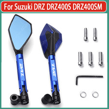 1Pair For Suzuki DRZ DRZ400S DRZ400SM Accessories CNC Mirrors Side Rearview New