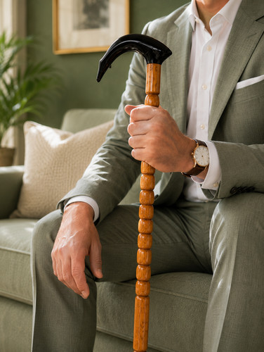 Handmade rosewood walking - rosewood,