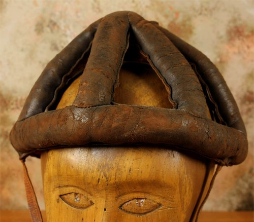 Antique cycling head guard - cycling,