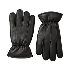 Mens Lined Padded Sheepskin Leather Motorcycle,Driving Thermal Gloves