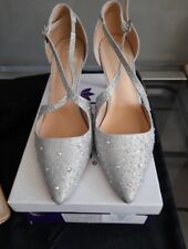 Lotus Diamante Silver Court Shoe Size 7