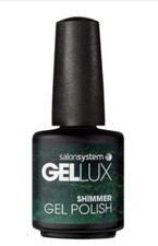 Salonsystem Gellux Gel Polish In the Limelight (Dark emerald green glitter) 15ml