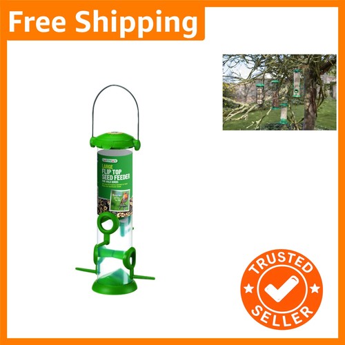 Lightweight green bird feeder - green,