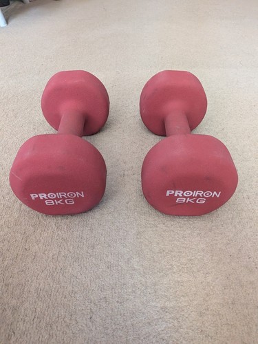 Pair proiron kg dumbbells - pair, 8