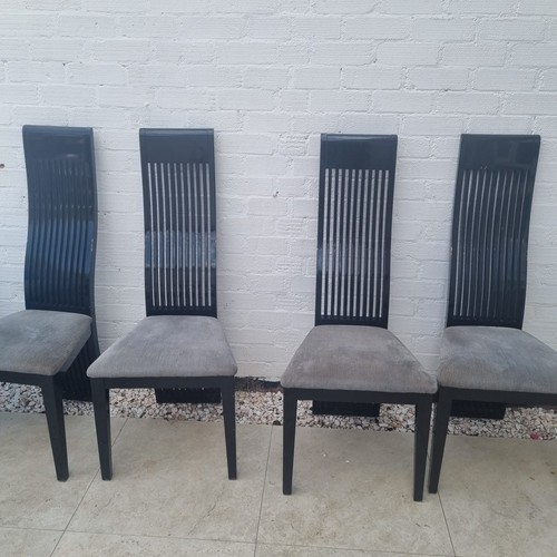 Set black high back - of,