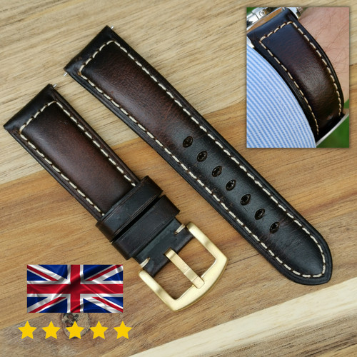 Brown handmade padded leather - handmade,