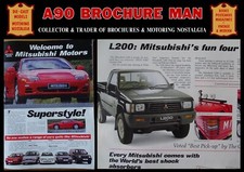 1994 MITSUBISHI UK CAR SALES BROCHURE 3000GT NEW SHOGUN SIGMA L200, L300, LANCER