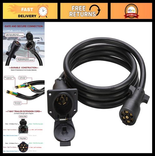 Way trailer extension - extension, cord