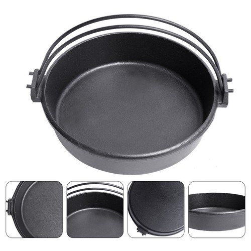 Black cast iron - hanging, pot