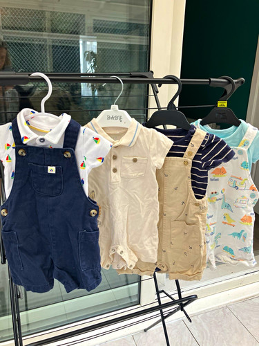 Set baby dungaree shorts - 4,