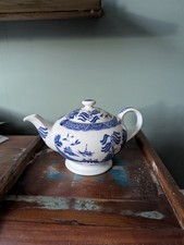 Old  Willow English Ironstone Staffordshire Tea Pot