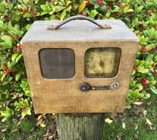 Vintage Philco Valve Radio - UNTESTED Spares Repairs - Shed Find~1940s~Film Prop