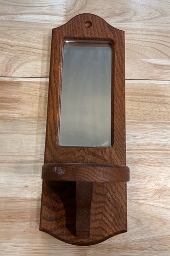 Vintage wooden wall sconce - wall,