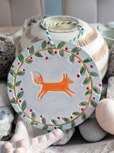 Round christmas hanging - round,