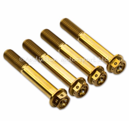 Gold titanium front caliper - titanium,