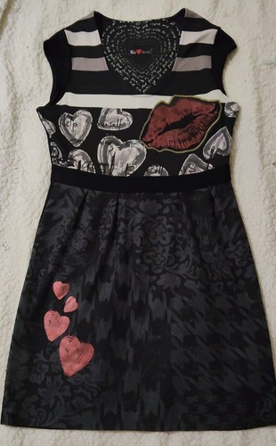 Desigual black white red - desigual,