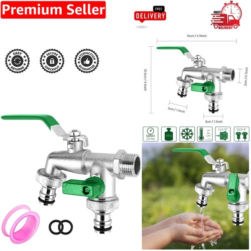 Easy install double garden tap - easy,