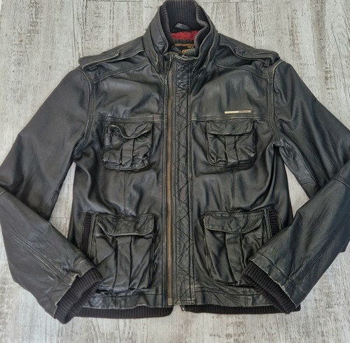 Superdry mens leather - superdry, jacket