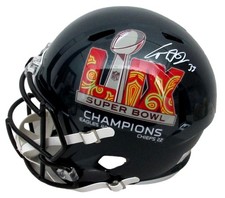 Cooper DeJean Signed Full Size Replica SB LIX Champs Helmet Eagles Fanatics 5564