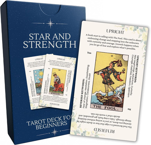 Star and strength tarot cards - and,