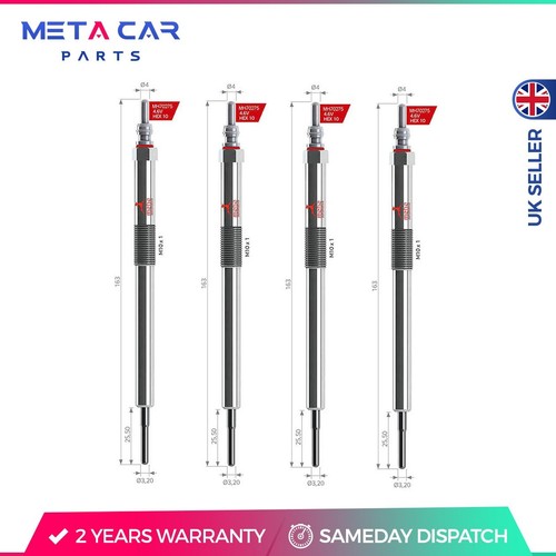 Glow plugs for vauxhall - 4x,