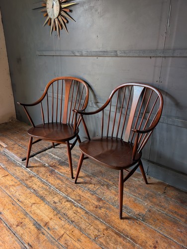 Vintage mcm ercol windsor - 2x,