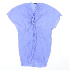 Marks and Spencer Women's Blue Kaftan Knee Length Dress M