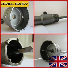 30-120mm Carbide Wall Hammer Drill Bit Hole Cutter Saw SDS, Shaft Shank 3 Sizes