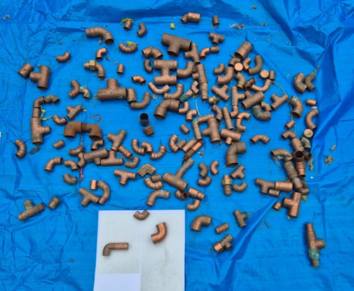 Item copper plumbing soldered - copper,