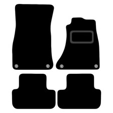 FITS AUDI A4 B8 2008 TO 2015 TAILORED BLACK CARPET CAR FLOOR MATS SET (4 CLIPS)