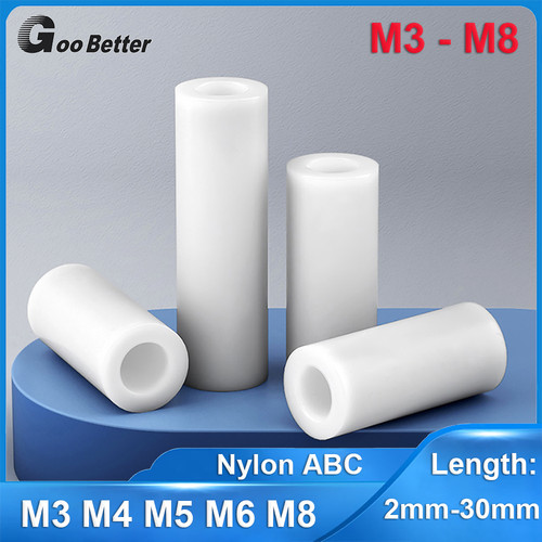 Nylon spacers standoff - standoff, white