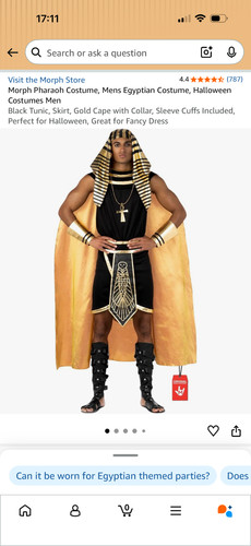 Orph pharaoh costume - orph, mens
