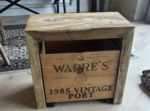 Unique wooden side table with - unique,