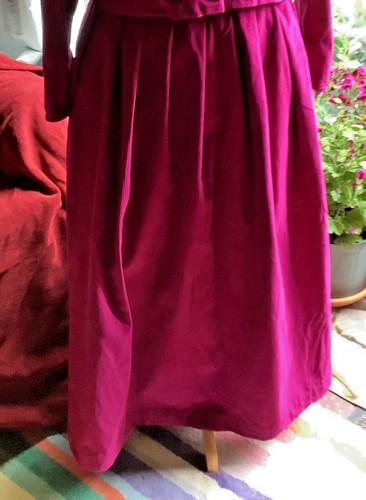 Pink cotton corduroy skirt - cotton,