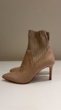 Zara Nude Slip-on Boots Size 4
