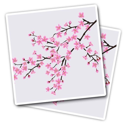 Vinyl stickers sakura - vinyl,