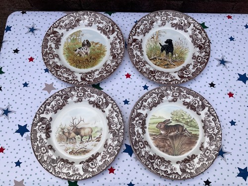 Spode woodland dinner plates - woodland, x