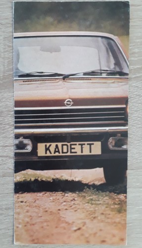 Opel kadett brochure 1972 - brochure, c.1972