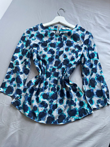 Boden blue white turquoise - white,