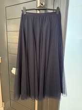 Navy Tulle Fit & Flare skirt size small