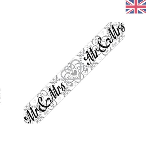 Luxurious 9ft metallic banner - 9ft,