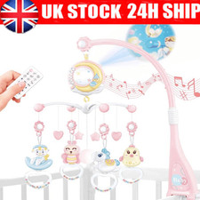 Baby Musical Crib Bed Bell Cot