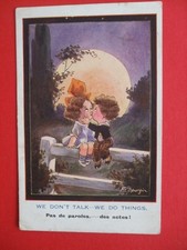 Old FRED SPURGIN Comic ROMANCE WE DON'T TALK WE DO THINGS MOONLIGHT KISS