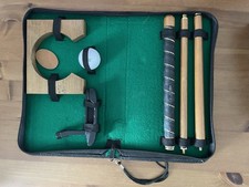 Portable Collapsible Practice Putter 3 Piece Golf Set w/Case Office Travel 