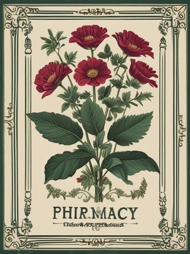 Vintage pharmacy sign english - sign,
