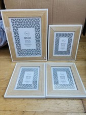 Bundle Of Wooden And White Matching Photo Frames Sizes In Images