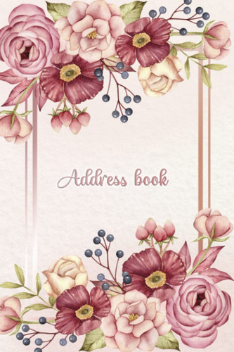 Address book floral birthday - address, book: