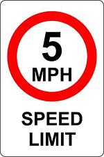 5 MPH Speed Limit Safety Sign