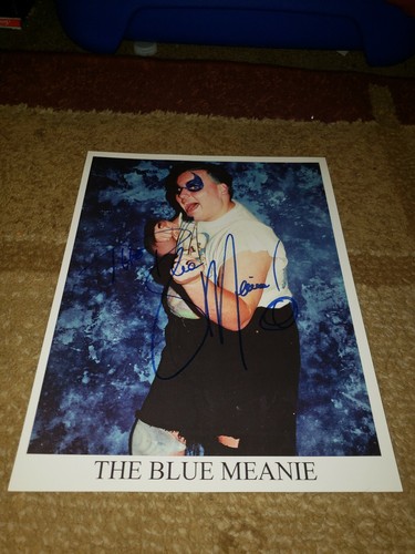 Wwf autograph 8x10 the blue - wwf,