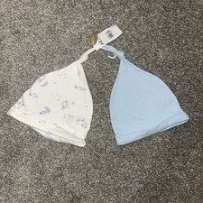 Pair baby hats 12 - 6-12, months
